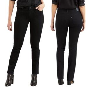 Levi’s 712 Slim Denim Jeans Soft Black Size 28